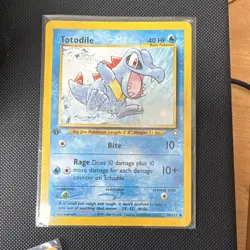 Pokemon Totodile 1st Edition Neo Genesis 80/111 Regular Card - Image 1
