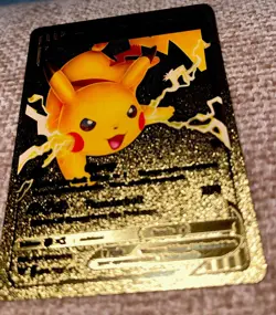 Pikachu V 043/185 HP190 Gold Foil Fan Art Pokemon Card ! Great Custom Play Card! - Image 2