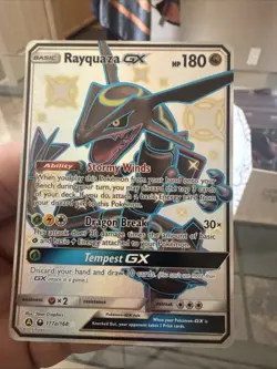 Pokemon TCG Rayquaza GX Celestial Storm Holo Card 177a/168 Promo Shiny Mint - Image 1