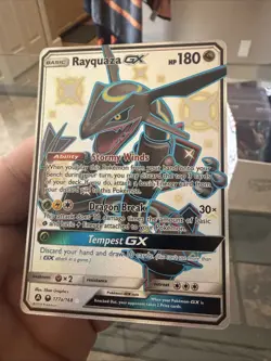 Pokemon TCG Rayquaza GX Celestial Storm Holo Card 177a/168 Promo Shiny Mint - Image 4