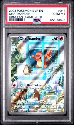 2023 POKEMON SVP EN-SV BLACK STAR PROMO #044 CHARMANDER PSA 10 - Image 1