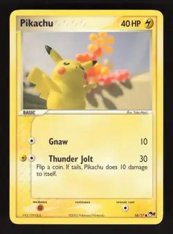 Pikachu 16/17 Pokemon POP Series 2 Card - Image 1