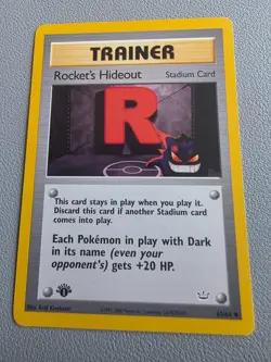 Pokemon Rocket's Hideout 63/64 Neo Revelation Uncommon 1st Edition 2001 - Image 1