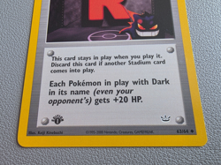 Pokemon Rocket's Hideout 63/64 Neo Revelation Uncommon 1st Edition 2001 - Image 3