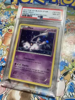 2017 Pokemon XY Mew Holo XY192 Black Star Promo PSA 8 NM-MT - Image 2