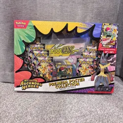 Pokemon Ascended Heroes: Mega Lucario ex Premium Poster Collection - In Hand - Image 1