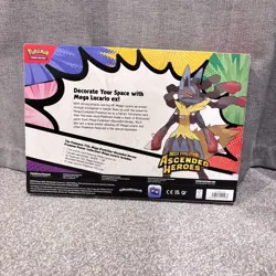 Pokemon Ascended Heroes: Mega Lucario ex Premium Poster Collection - In Hand - Image 2