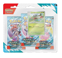 Pokemon TCG: Journey Together 3-Pack Blister - Scrafty & Yanmega 6 booster packs - Image 3