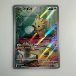 Lillipup 154/086 Sv: White Flare Holo / NM / Pokemon TCG - Image 1