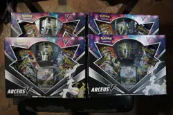 Lot of (4) Pokemon TCG Arceus V Figure Collection Box Sealed Cosmic Eclipse - Image 1
