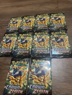 Pokemon Crown Zenith Booster Pack x10 - New & Sealed - Image 1