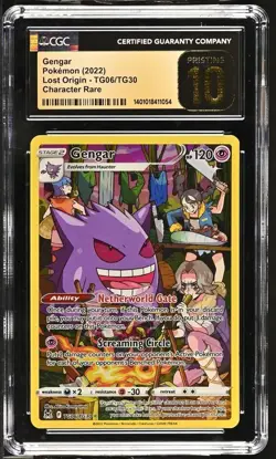 2022 POKEMON LOST ORIGIN TRAINERS GALLERY #TG06/TG30 GENGAR HOLO CGC 10 PRISTINE - Image 1