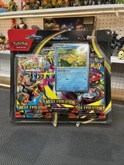 Pokemon Mega Evolution - Psyduck 3-Pack Booster Blister Factory Sealed - Image 1