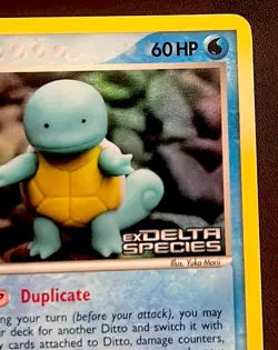 Pokemon DITTO SQUIRTLE 64/113 EX Delta Species STAMPED Reverse Holo Rare NM - Image 4