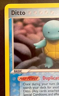 Pokemon DITTO SQUIRTLE 64/113 EX Delta Species STAMPED Reverse Holo Rare NM - Image 5