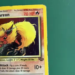 Pokemon Flareon Jungle Holo 3/64 1st Edition HP DMG - Image 4