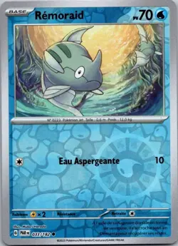 Carte Pokemon Remoraid 033/182 Reverse - 2023 - Image 1