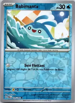 Carte Pokemon Babimanta 039/182 Reverse - 2023 - Image 1