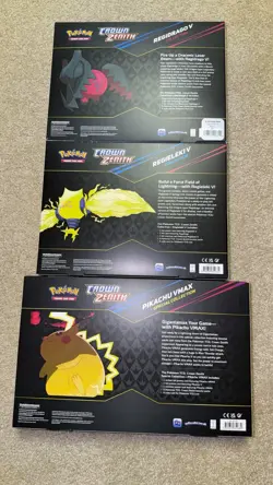 Pokemon Crown Zenith Regidrago V Regieleki V Pikachu Vmax Lot Of 3 Sealed! - Image 5