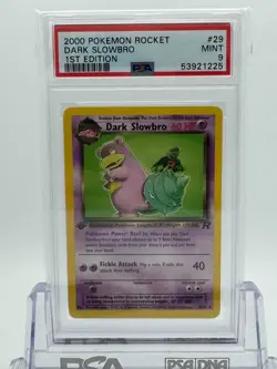 2000 POKEMON TEAM ROCKET 1ST EDITION DARK SLOWBRO #29/82 PSA 9 MINT! - Image 1
