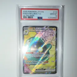 Pokemon Iono's Bellibolt ex 172/159 Journey Together Ultra Rare EX Holo PSA 10 - Image 1