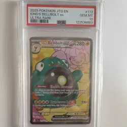 Pokemon Iono's Bellibolt ex 172/159 Journey Together Ultra Rare EX Holo PSA 10 - Image 4