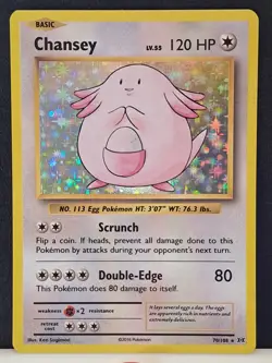 Pokemon TCG Chansey 70/108 Evolutions XY Holo Rare NM - Image 2
