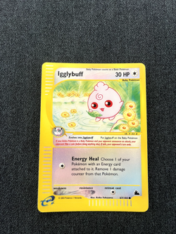 Pokemon TCG Igglybuff 67/144 Skyridge Reverse Holo NM - Image 1