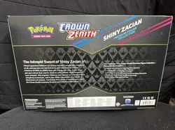 Pokemon Crown Zenith Shiny Zacian Premium Figure Collection Box 11 Booster Packs - Image 2