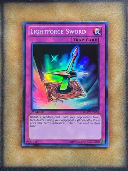 Yugioh Lightforce Sword LCYW-EN093 Super Rare 1st Ed NM - Image 1