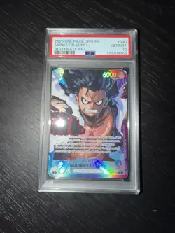 One Piece TCG OP11 040 Leader Monkey D.Luffy Alternative Art PSA 10 - Image 1