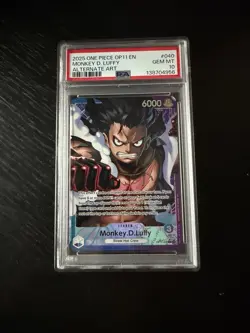 One Piece TCG OP11 040 Leader Monkey D.Luffy Alternative Art PSA 10 - Image 2