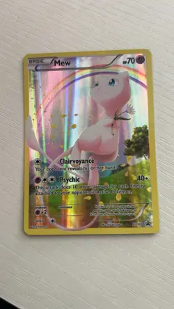 Pokemon Mew XY110 Black Star Promo Mythical Collection Full Art Holo Card NM - Image 1