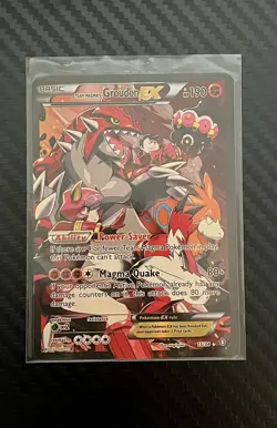 Pokemon TCG Team Magma's Groudon EX 15/34 Double Crisis Holo Rare - Image 1