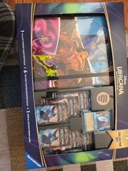 Disney Lorcana First Chapter Collector Set Bundle - 6 packs, portfolio, & promo - Image 1