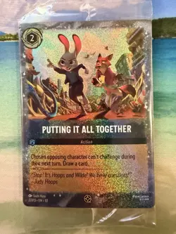 Disney Lorcana Putting It All Together Cinemark Promo Card from Zootopia 2 NM - Image 1