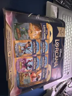 Disney Lorcana Trading Card Game 2 Decks 4 Booster Packs 1 Promo Card Sealed - Image 1