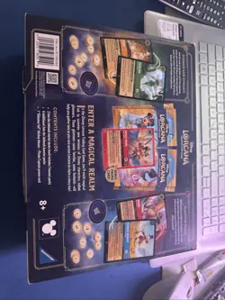 Disney Lorcana Trading Card Game 2 Decks 4 Booster Packs 1 Promo Card Sealed - Image 2