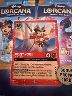 Disney Lorcana Trading Card Game 2 Decks 4 Booster Packs 1 Promo Card Sealed - Image 3