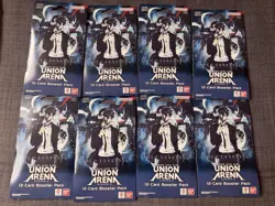 Union Arena Solo Leveling Sleeved Booster Blister Pack English SEALED Lot of 8 - Image 1