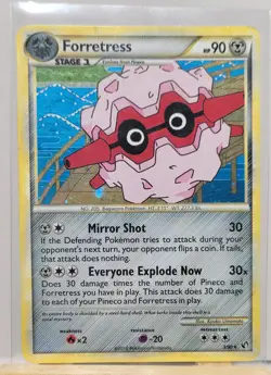Forretress 3/90 Holo Rare Undaunted Pokemon Card - Image 1