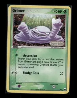 Grimer - 54/92 - Stamped Holo - Legend Maker - Pokemon Card LP - Image 1