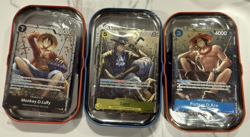 One Piece Card Game Mini-Tin Pack - 3 Promo card and Tin - No Op13 Packs. - Image 1