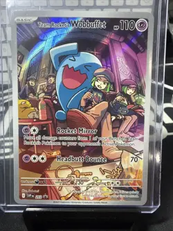 Team Rocket's Wobbuffet 203 Sv: Scarlet & Violet Promo Cards Holo - Image 1