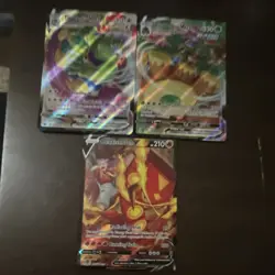 Pokemon Tornadus VMAX Rillaboom VMAX Centiskorch V Holo English Card Lot - Image 1