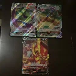 Pokemon Tornadus VMAX Rillaboom VMAX Centiskorch V Holo English Card Lot - Image 2