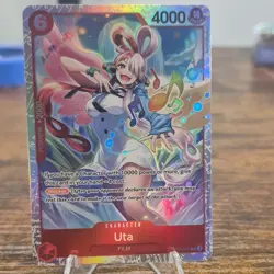 Bandai One Piece Card Game Foil Uta ST23-001 Super Rare Blocker 4000 Power - Image 1