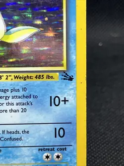 Pokemon TCG Lapras Fossil Holo Unlimited Rare Card 10/62 Vintage HP /MP - Image 2