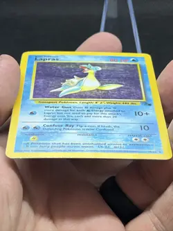 Pokemon TCG Lapras Fossil Holo Unlimited Rare Card 10/62 Vintage HP /MP - Image 4
