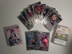 Bulk lot of Hololive Official TCG cards from second English set Quintet Spectrum - Image 1